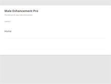Tablet Screenshot of maleenhancementpro.net